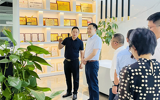 龙华民治街道张高攀书记莅临奇异果体育app考察、指导，助力奇异果体育app持续健康发展！